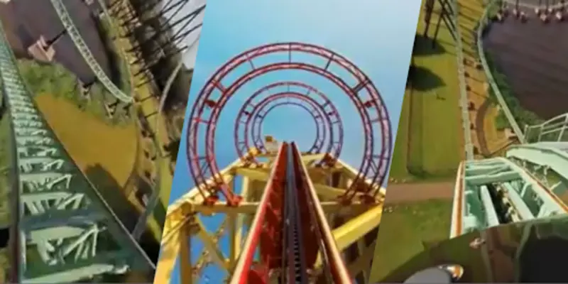 VR Thrills Roller Coaster 360 (Cardboard Game) android App screenshot 2